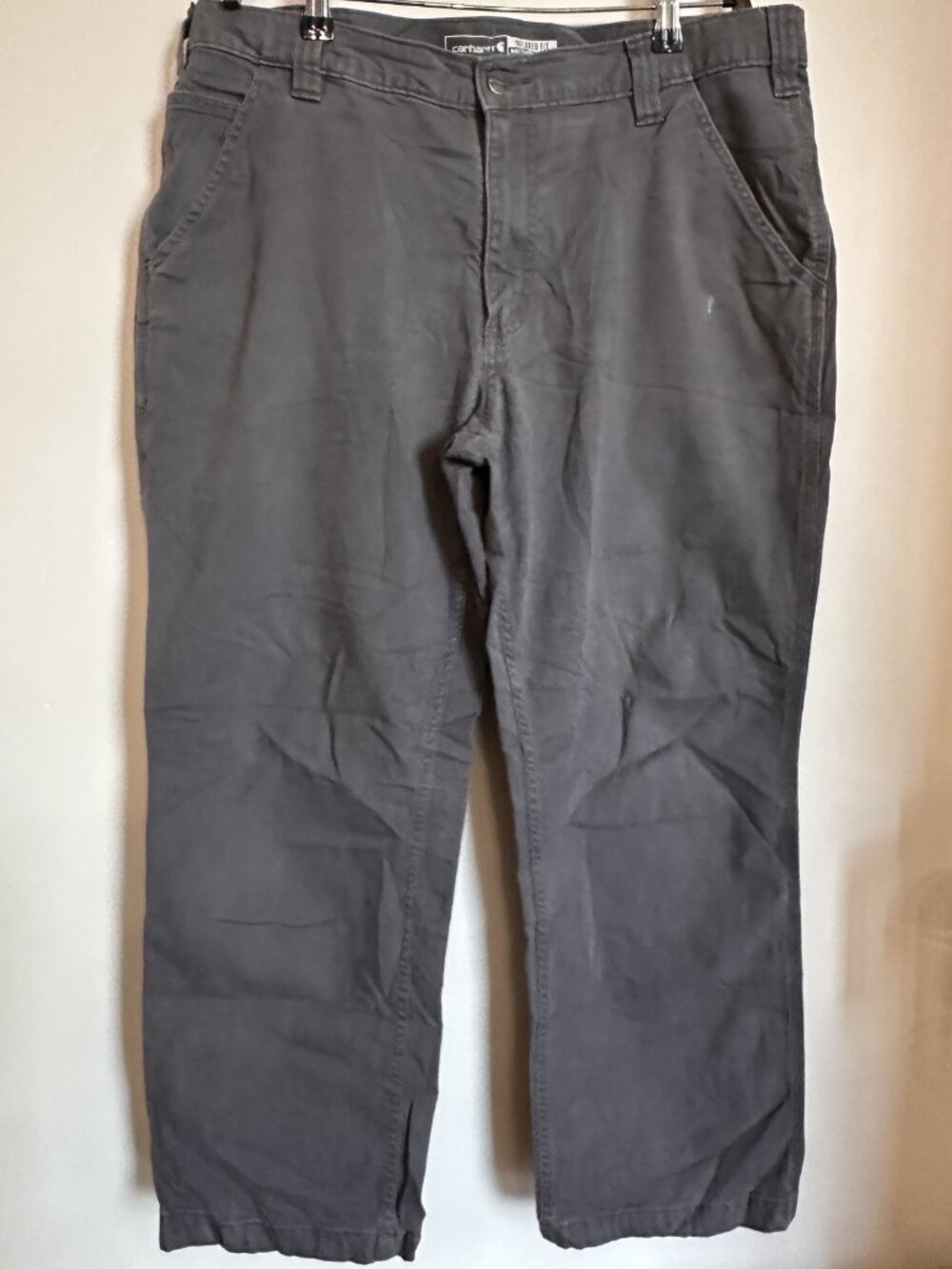 MEN'S GRAY CARHARTT RELAXED FIT 36X28 PANTS